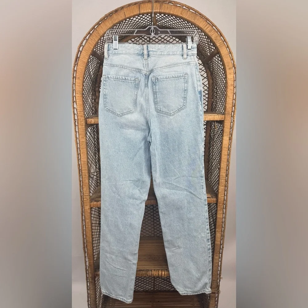 PacSun 90s Boyfriend Jeans Size 27 Light Wash Patchwork High Rise Baggy Denim - Picture 6 of 8